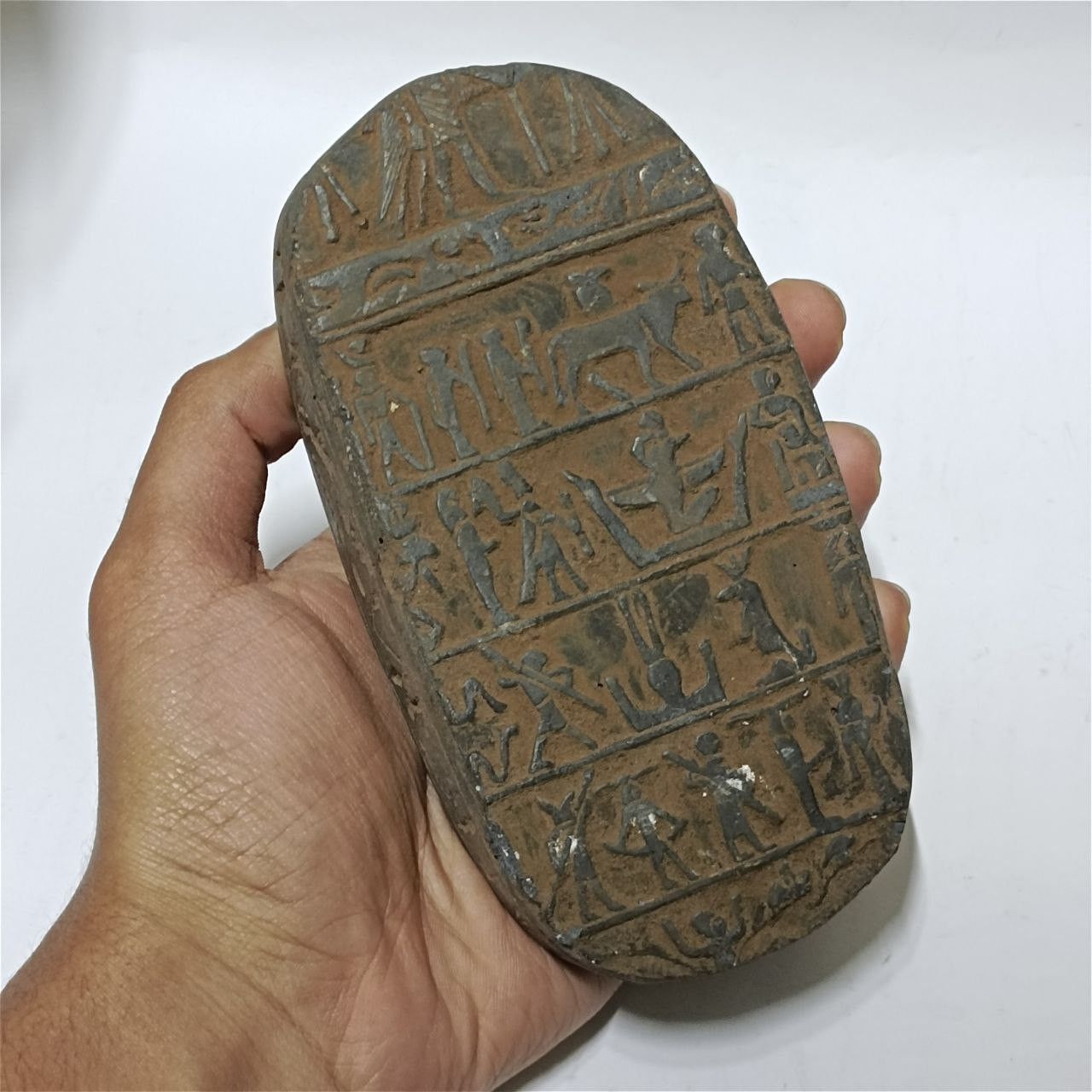 Other Egyptian carved scarab with hieroglyphs collectible Size ONE SIZE - 7 Thumbnail