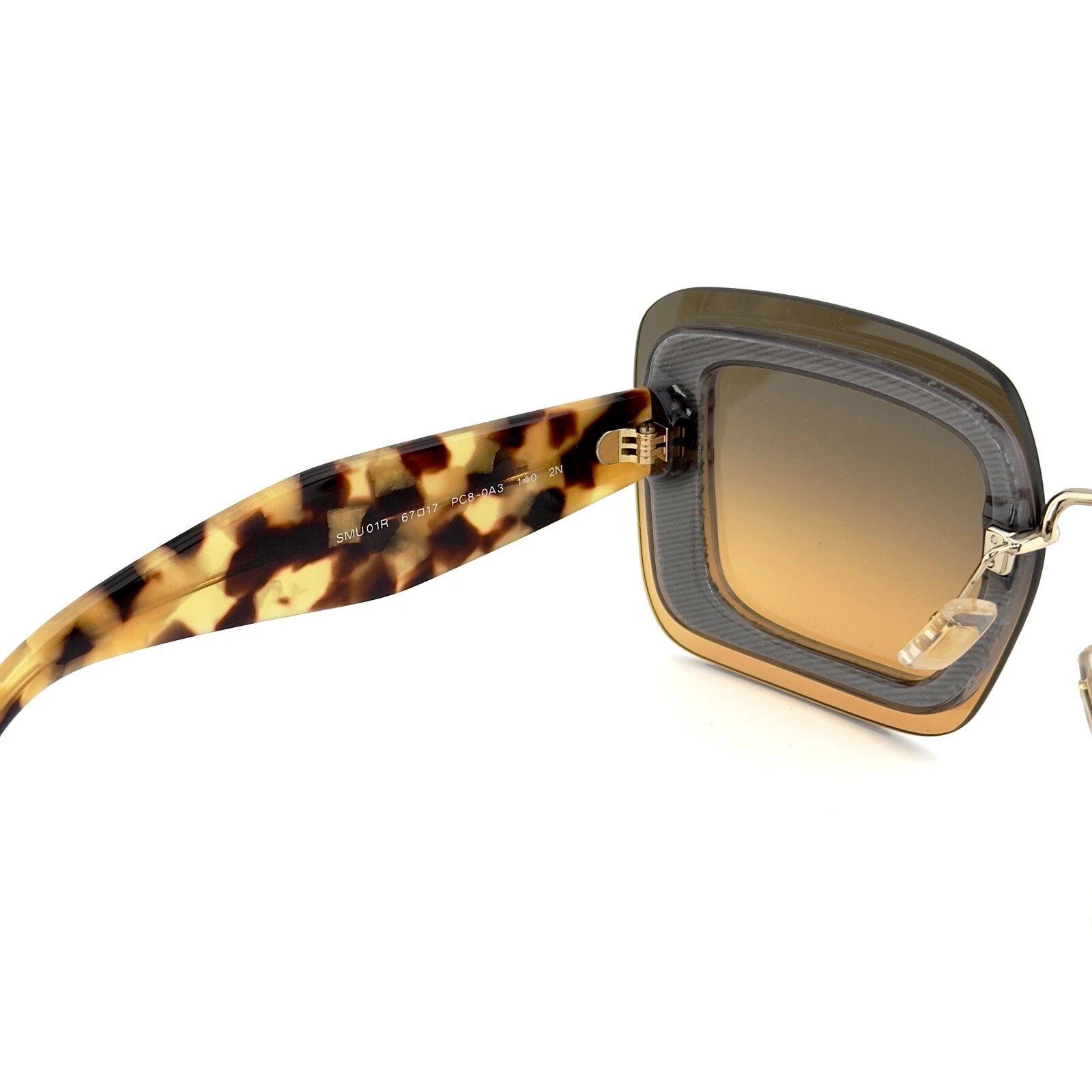 Miu Miu MIU MIU REVEAL 01RS MU01RS Orange Fashion Sunglasses 01R Size ONE SIZE - 6 Thumbnail