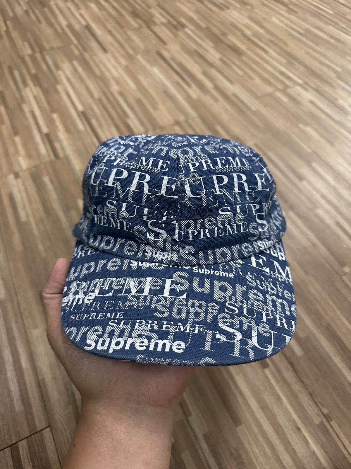 Burberry × Supreme Supreme Burberry denim 6-panel hat | Grailed