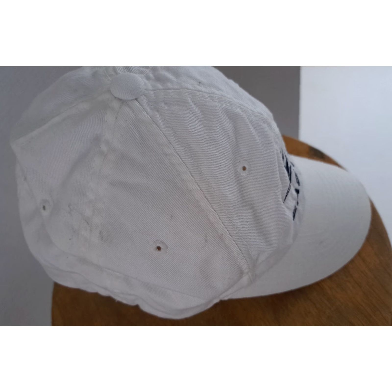 Vintage VINTAGE Easton Sports Fitted Flex Fit Sm/Med White Baseball Cap White Cotton Unisex Adults Adjustable Cap Mens Womens Boys Girls Size ONE SIZE - 2 Thumbnail