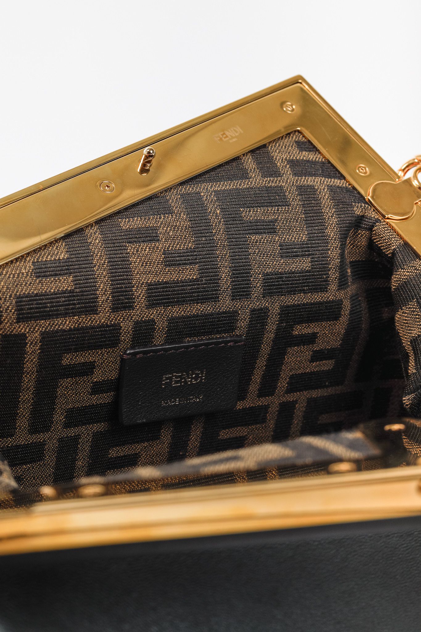 Fendi Fendi First Small Black Nappa Leather Bag Size ONE SIZE - 11 Thumbnail