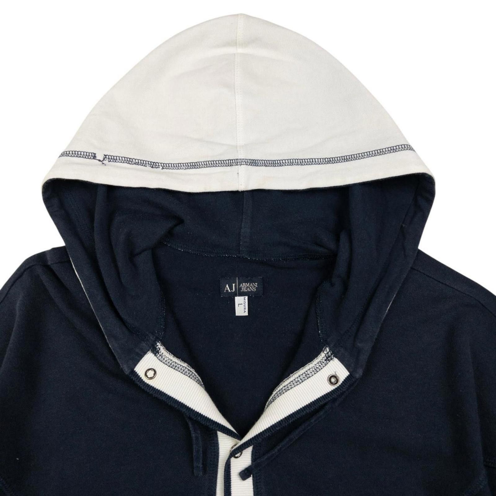 Designer Vintage Armani Jeans Lightweight Hoodie Size M Size US M / EU 48-50 / 2 - 4 Thumbnail