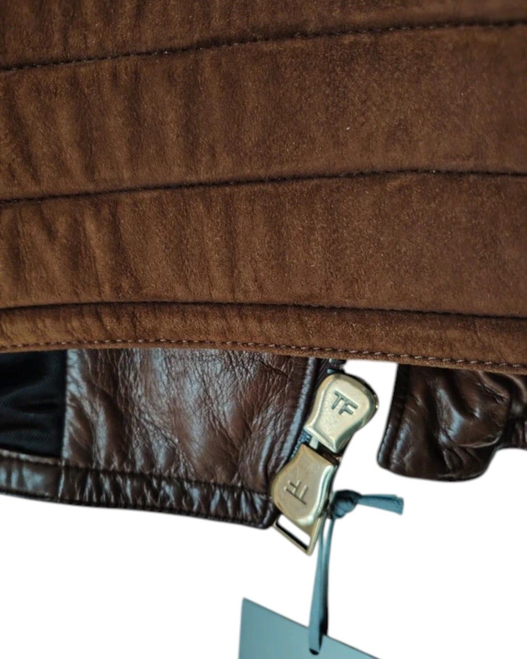 Tom Ford CALFSKIN SUEDE LEATHER BIKER JACKET Size US M / EU 48-50 / 2 - 5 Thumbnail