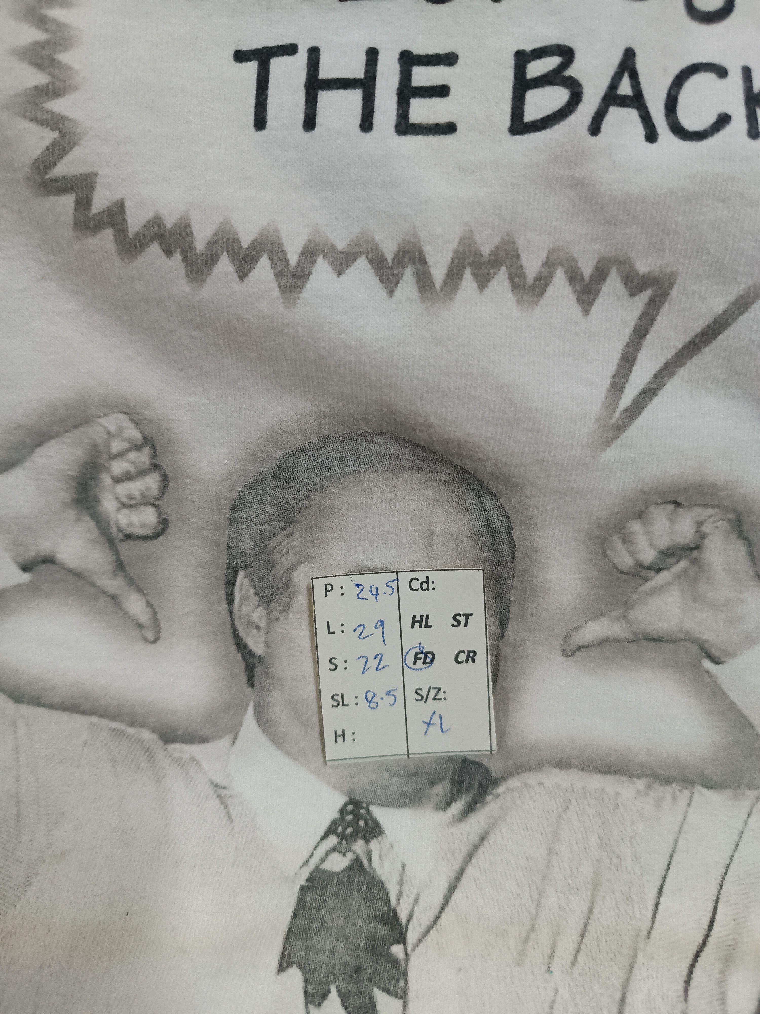 Vintage VINTAGE 90'S USA PRESIDENT ELECTION FUNNY TEE Size US XL / EU 56 / 4 - 16 Thumbnail