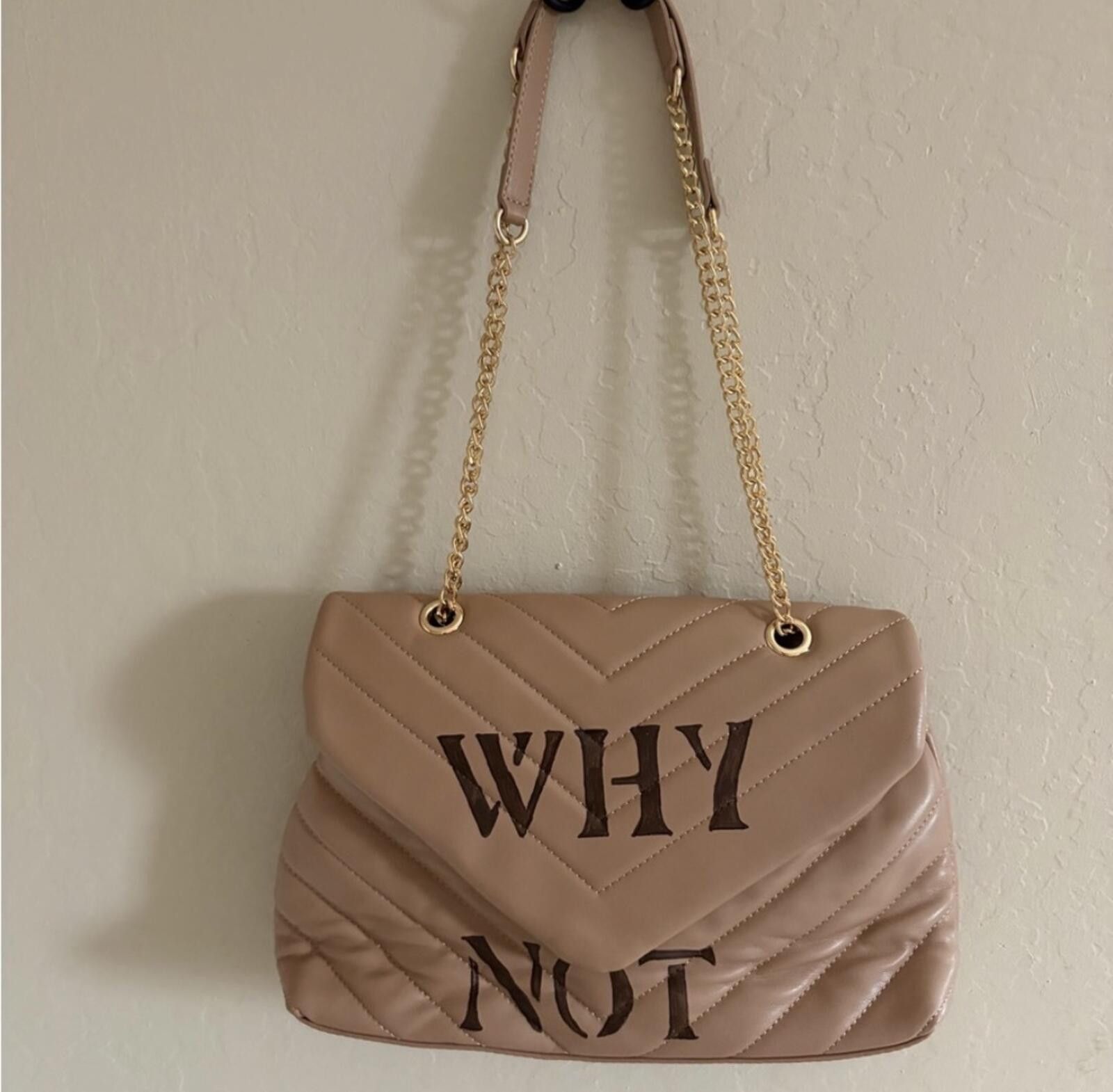 Shein Custom SHEIN Tan Quilted Shoulder Bag Size ONE SIZE - 1 Thumbnail