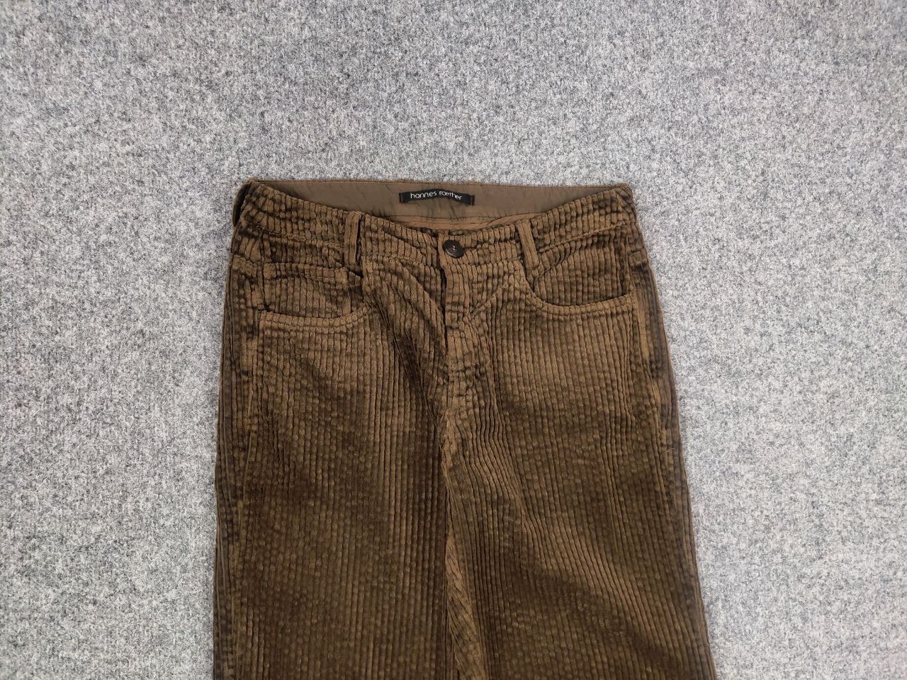 hannes roether Hannes Roether Design Flared Brown Corduroy Trouser Pants Size 30" / US 8 / IT 44 - 8 Thumbnail