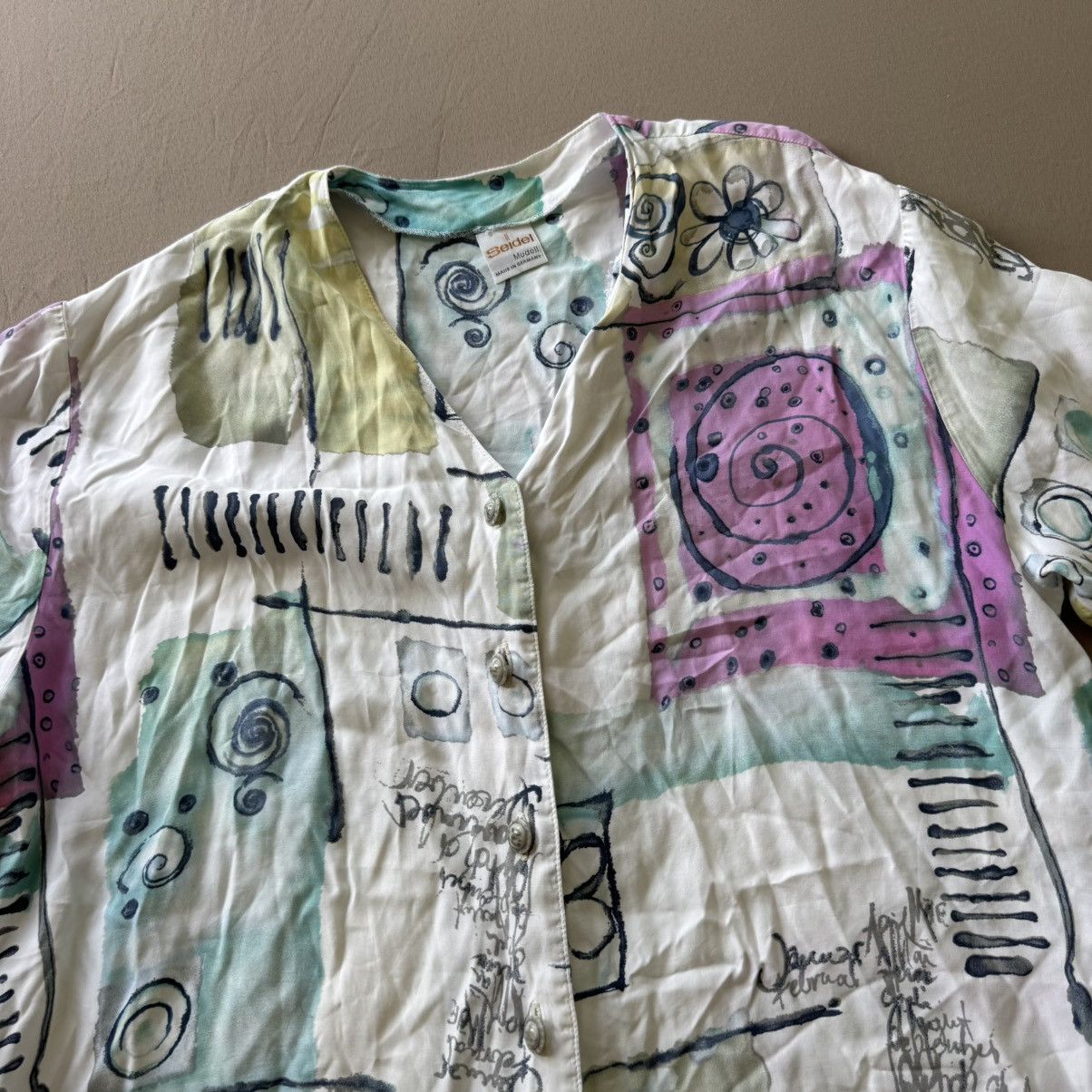 Other Vintage Seidel abstract artistic novelty Resort Shirt Size US L / EU 52-54 / 3 - 3 Thumbnail