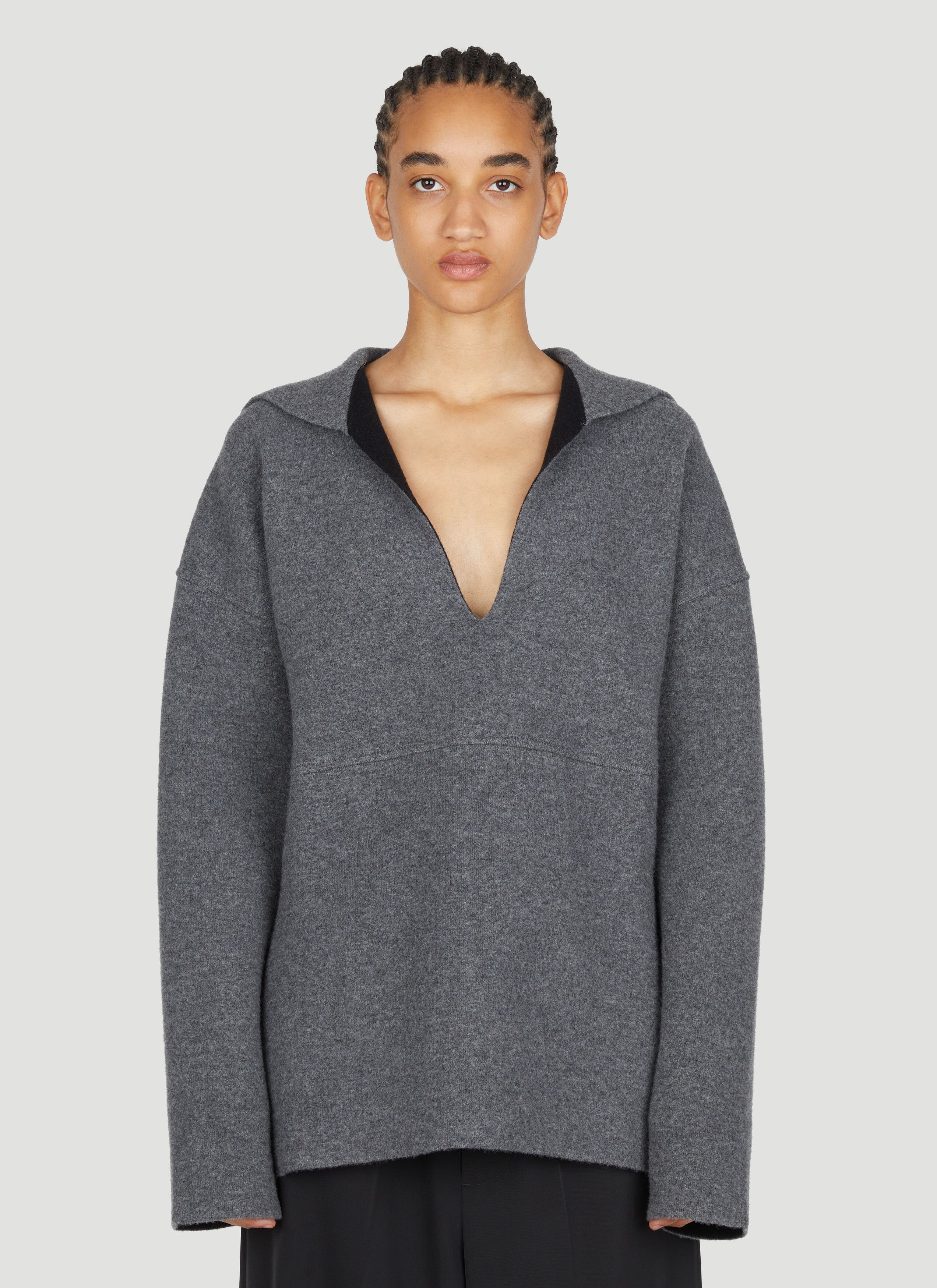 Jil Sander o1y1025 Sweater in Gray Size XS / US 0-2 / IT 36-38 - 1 Thumbnail