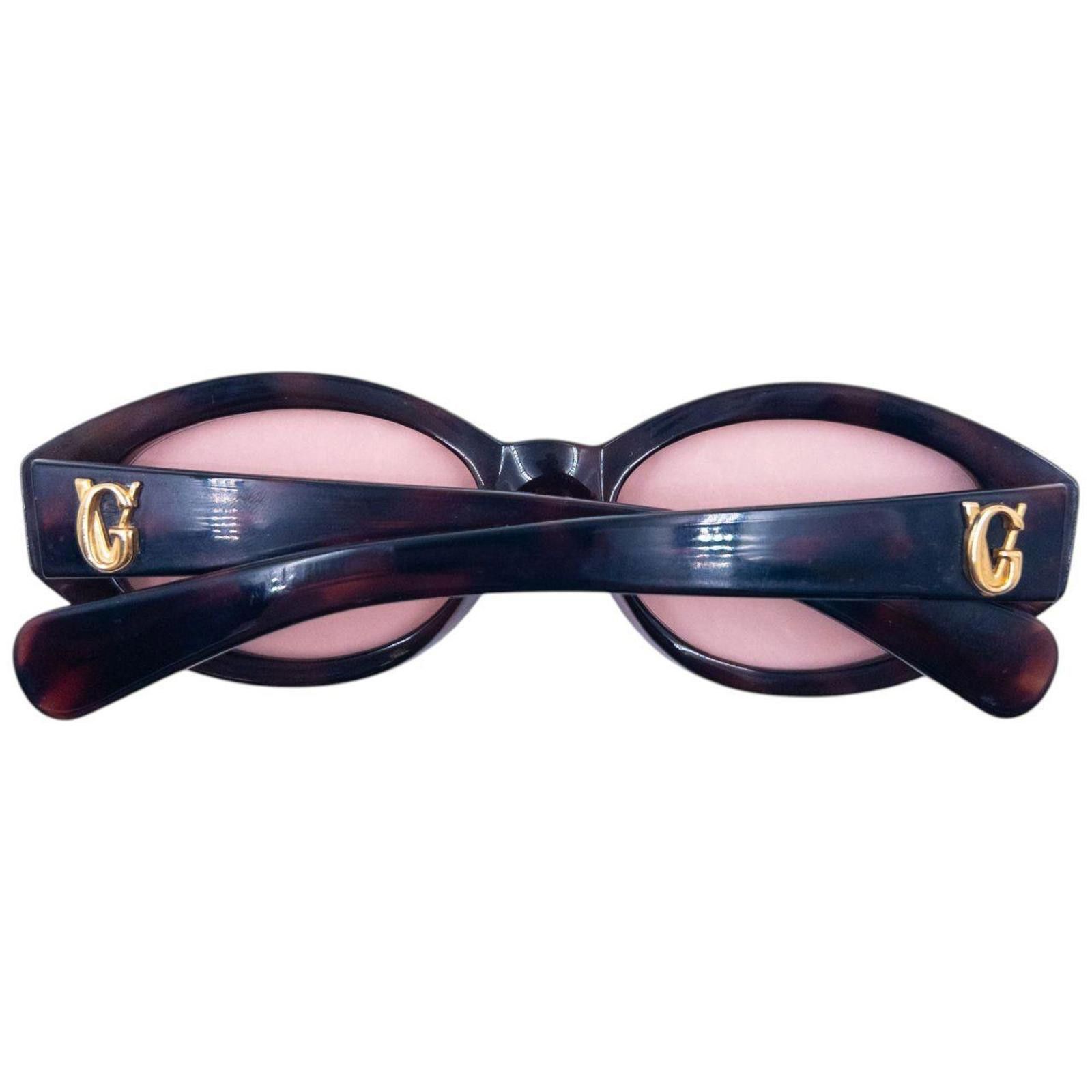 Versace Vintage 2000s Gianni Versace Tortoise Shell Sunglasses Size ONE SIZE - 8 Thumbnail