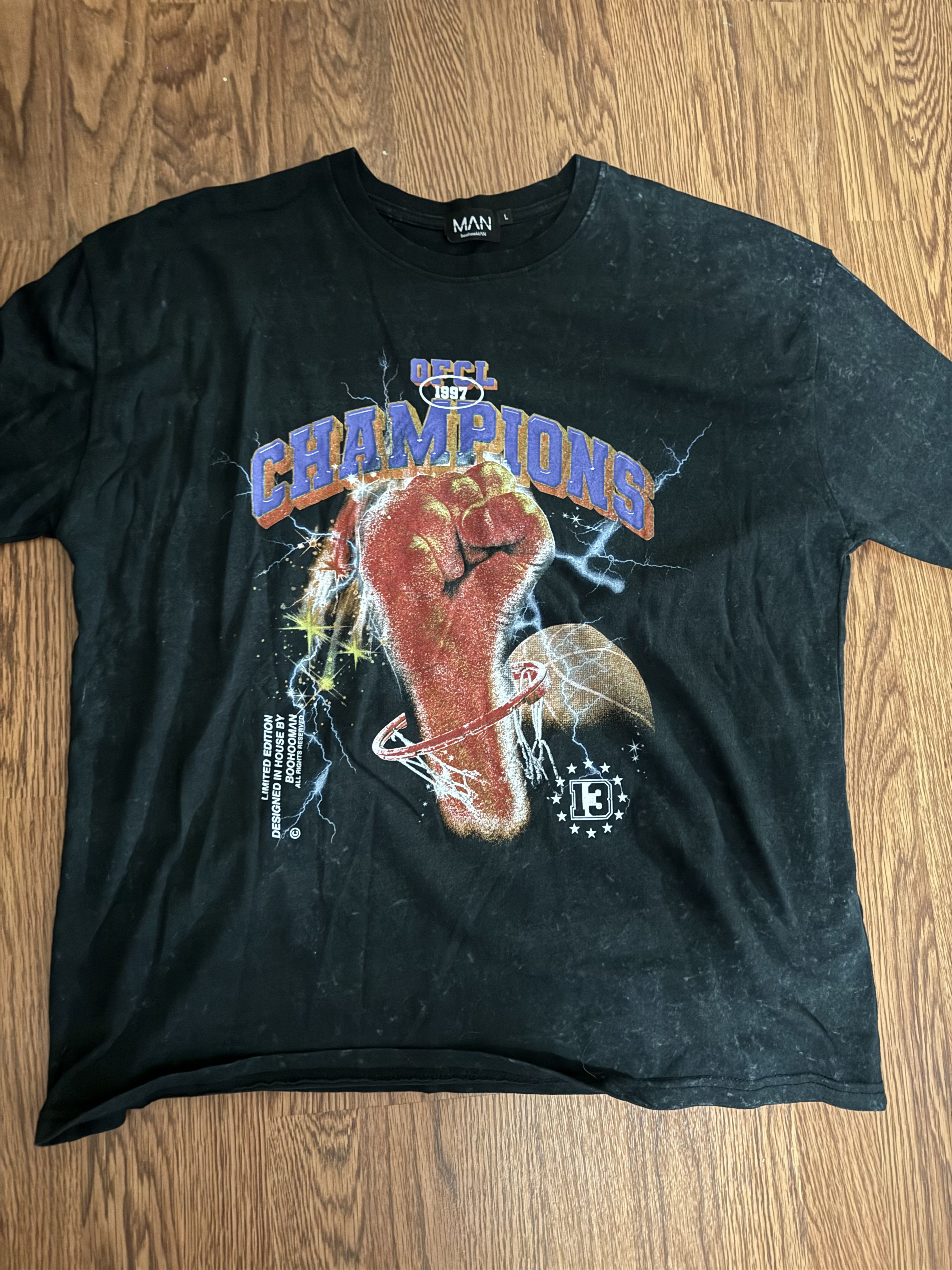 Boohoo Boohooman Official Champions Tee Size US L / EU 52-54 / 3 - 1 Thumbnail