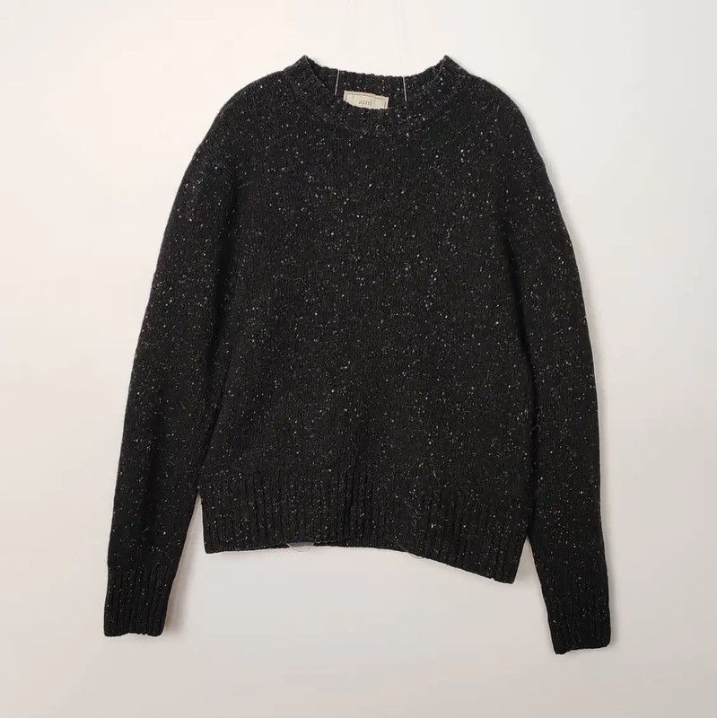 AMI AMI Black Wool Women's Pullover Sweater 0089 Size S / US 4 / IT 40 - 1 Thumbnail