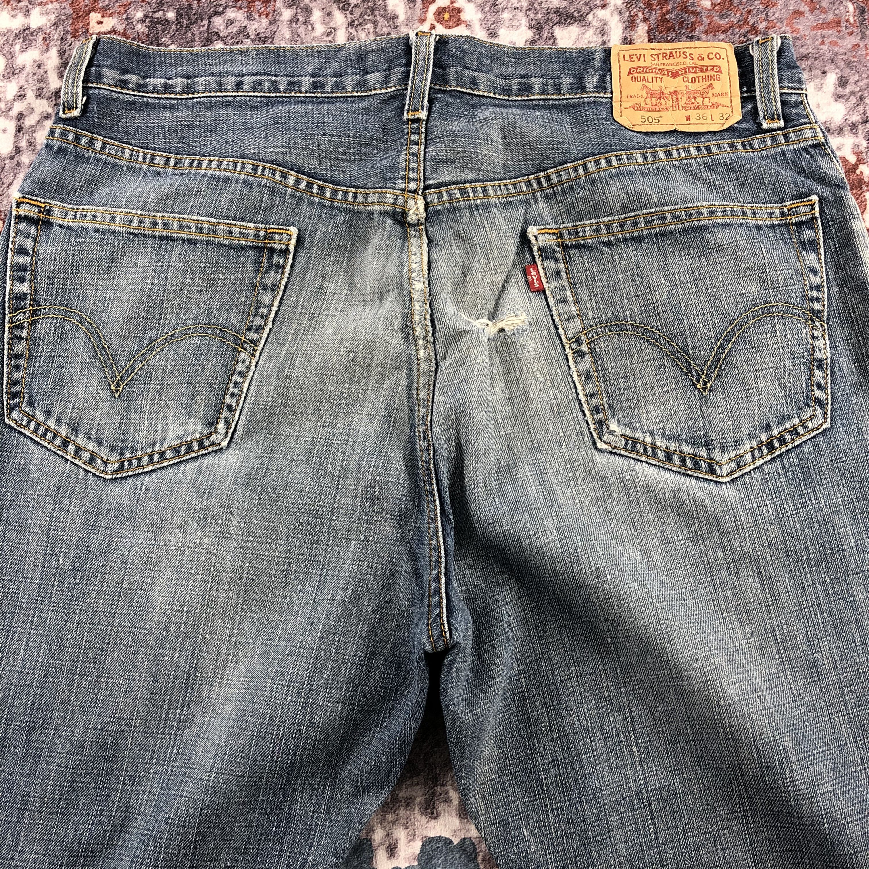 Levi's × Vintage Vintage Levis 505 Rusty Jeans-JM2596 Size US 37 - 5 Thumbnail