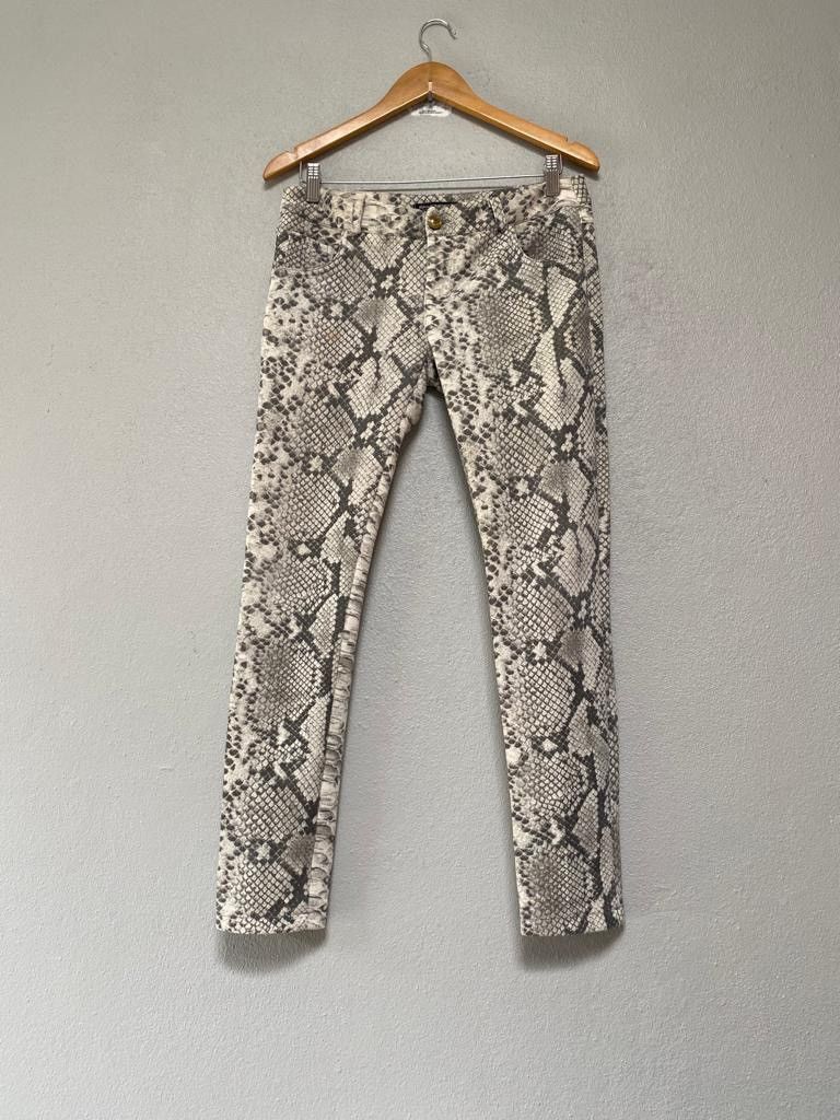 image of 1 Of 1 x If Six Was Nine Rinascimento Snake Skin Pants Rock Star Style in Snakeskin, Women's (Size 