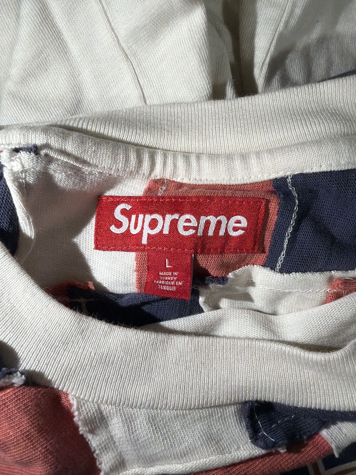 Supreme Supreme Patchwork Yoke Football Top Size US L / EU 52-54 / 3 - 4 Thumbnail