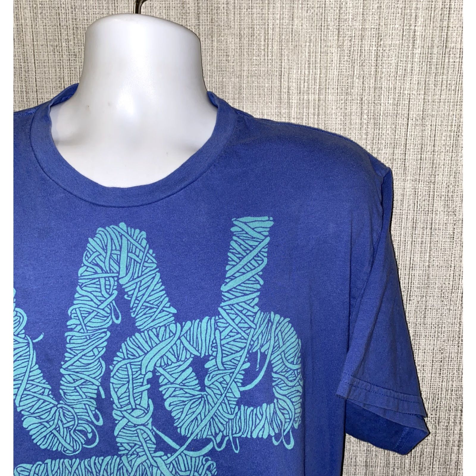 WeSC Wesc Sweden Designed Short Sleeve T-Shirt Blue 2XL Mens Regular Cotton Vintage: No Size US XXL / EU 58 / 5 - 2 Thumbnail