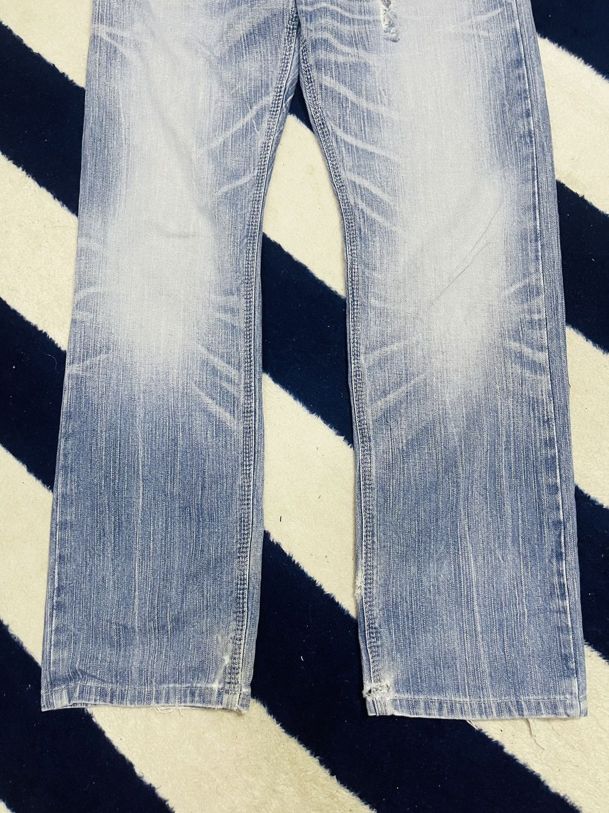Edwin × Japanese Brand Edwin Distressed Jeans (16) Size US 30 / EU 46 - 15 Thumbnail