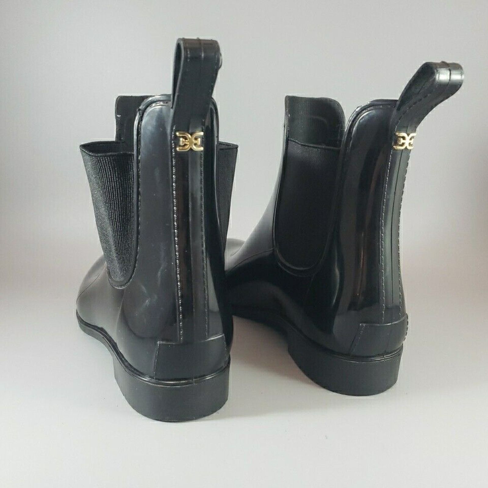 Sam Edelman Sam Edelman Tinsley Pull-On Rain Boot Black Patent - Size 7M Size US 7 / IT 37 - 6 Thumbnail