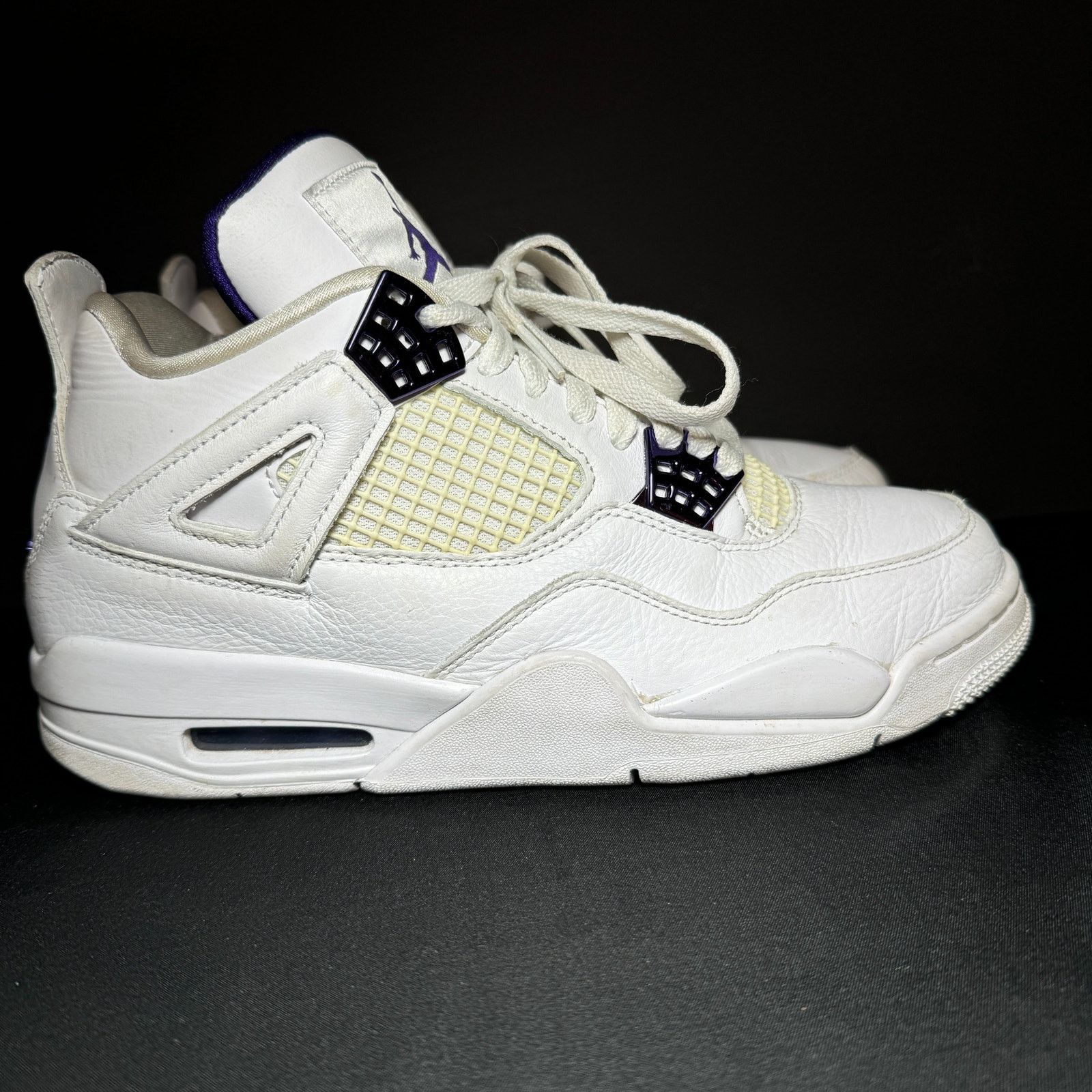 Size 8 - Nike Air Jordan 4 Retro Purple Metallic Men's Shoes