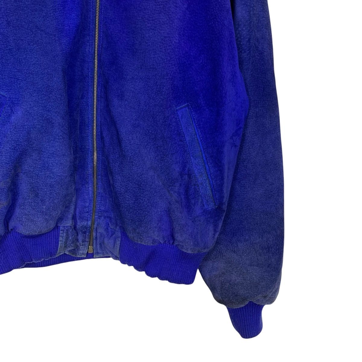 Vintage PORCHE DESIGN Big Logo Blue Bomber Jacket #2516-C114 Size US L / EU 52-54 / 3 - 8 Thumbnail