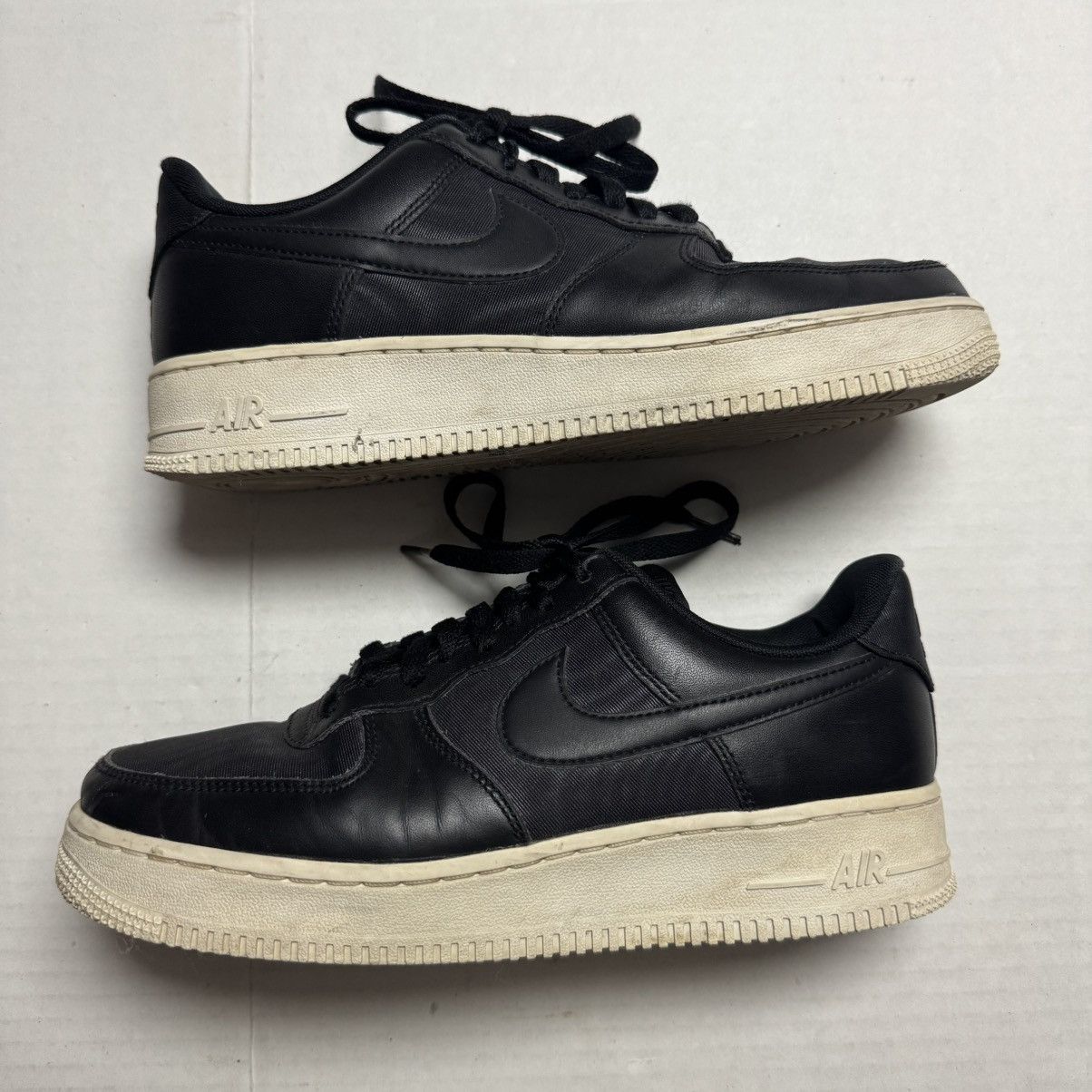 Nike Nike Air Force 1 Low Nylon Black White Size: 8 Size US 8 / EU 41 - 4 Thumbnail