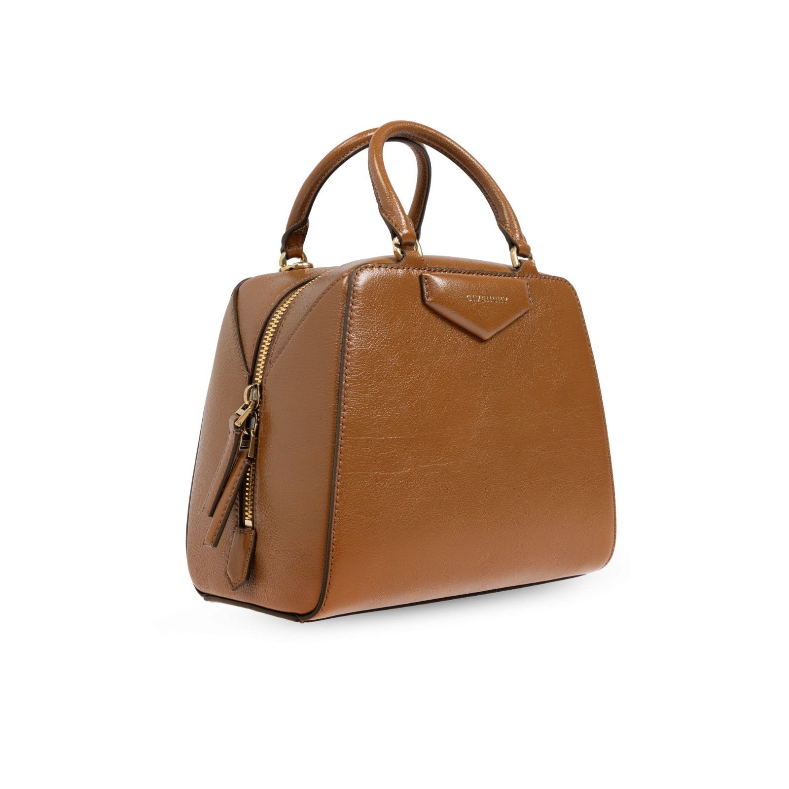 Givenchy GIVENCHY Mini Antigona Cube Brown Leather Top Handle Bag New Size ONE SIZE - 3 Thumbnail