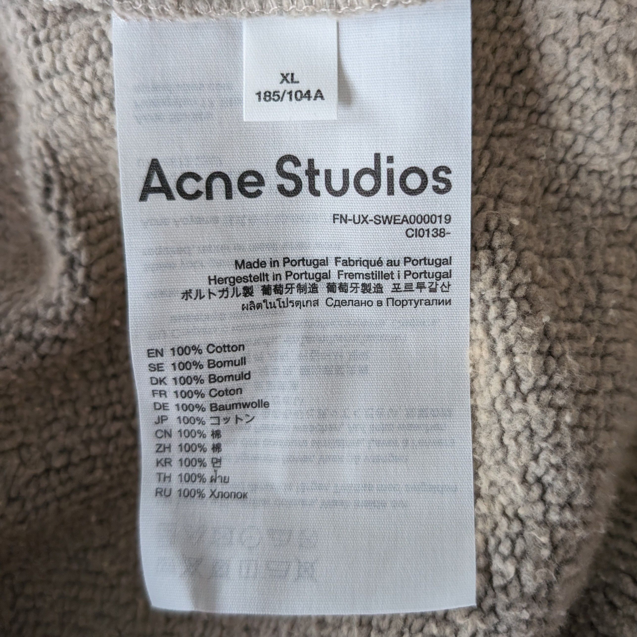 Acne Studios Logo Patched Hoodie Size US XL / EU 56 / 4 - 5 Thumbnail