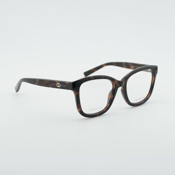 Gucci Gucci GG2104O 002 Eyeglasses Havana 53mm Square Frame Size ONE SIZE - 3 Thumbnail