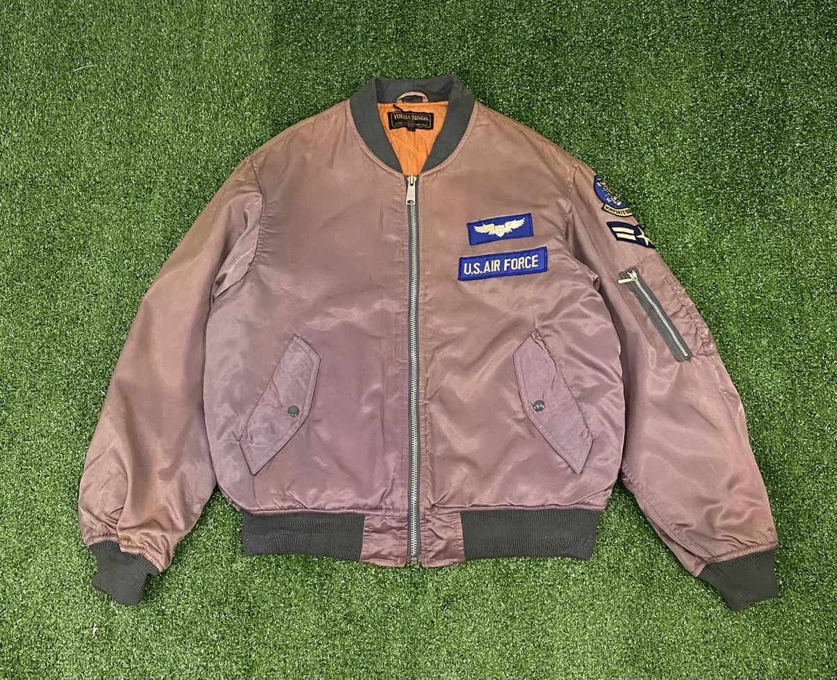 Vintage Vintage us air force sunfaded bomber jacket Size US L / EU 52-54 / 3 - 7 Thumbnail