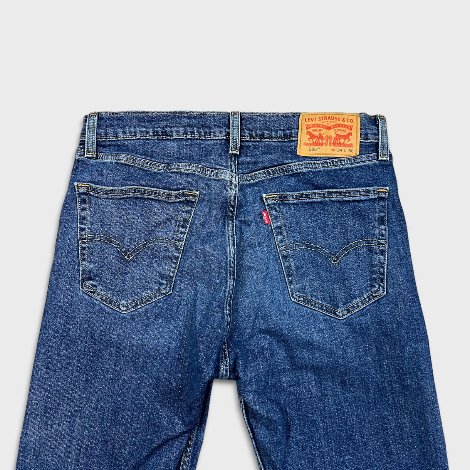 Levi's × Levi's Vintage Clothing × Vintage Levi's 505 Jeans 34x30 Regular Fit Straight Leg Denim Pants Size US 34 / EU 50 - 5 Thumbnail