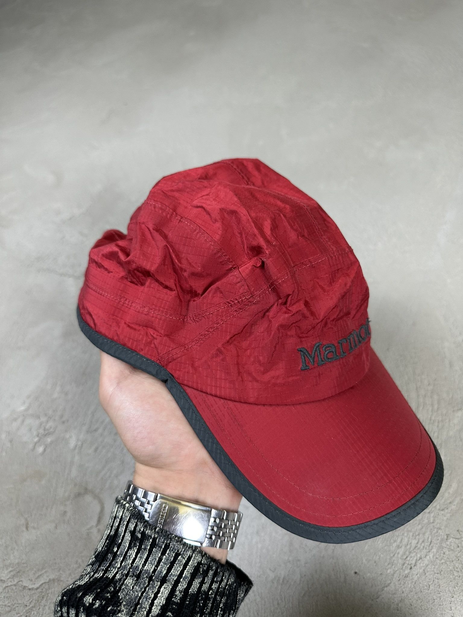Marmot 90s Vintage Marmot Nylon Cap Hat Size ONE SIZE - 3 Thumbnail