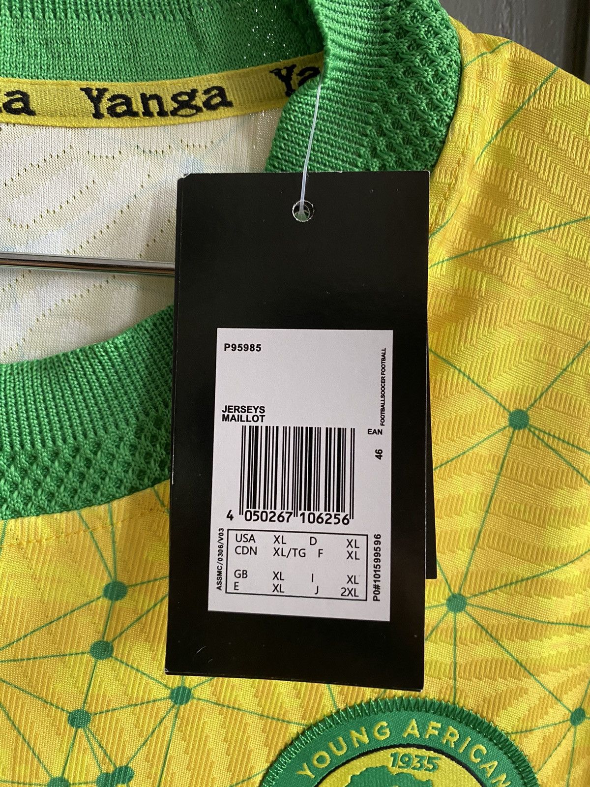 Other Young Africans Gms Soccer Jersey Size US XL / EU 56 / 4 - 13 Thumbnail