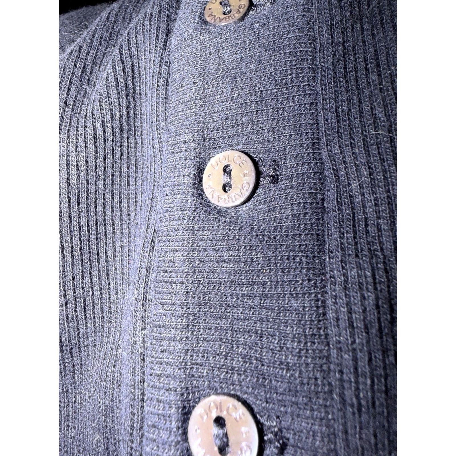 Dolce & Gabbana Dolce&Gabbana Shirt Womens 52 Navy Blue 1/2 Button Long Sleeve Breathable Cotton Casual Classic Designer Basic Regular Update: Navy, Blue Size XXL / US 16-18 / IT 52-54 - 7 Thumbnail