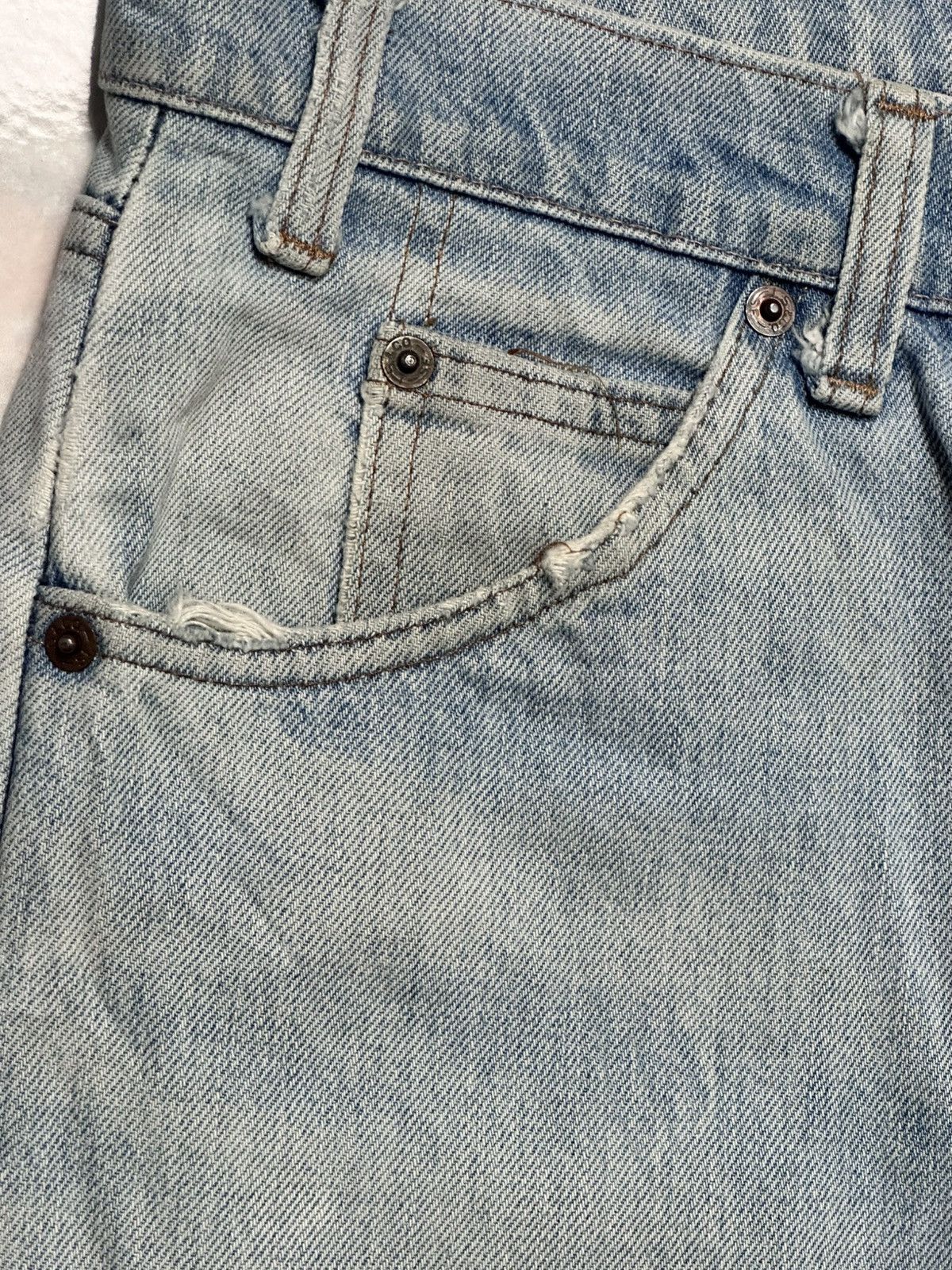 Levi's Vintage 70s Levi's 505 Straight-Leg Denim Jeans Light Wash Size US 33 - 5 Thumbnail