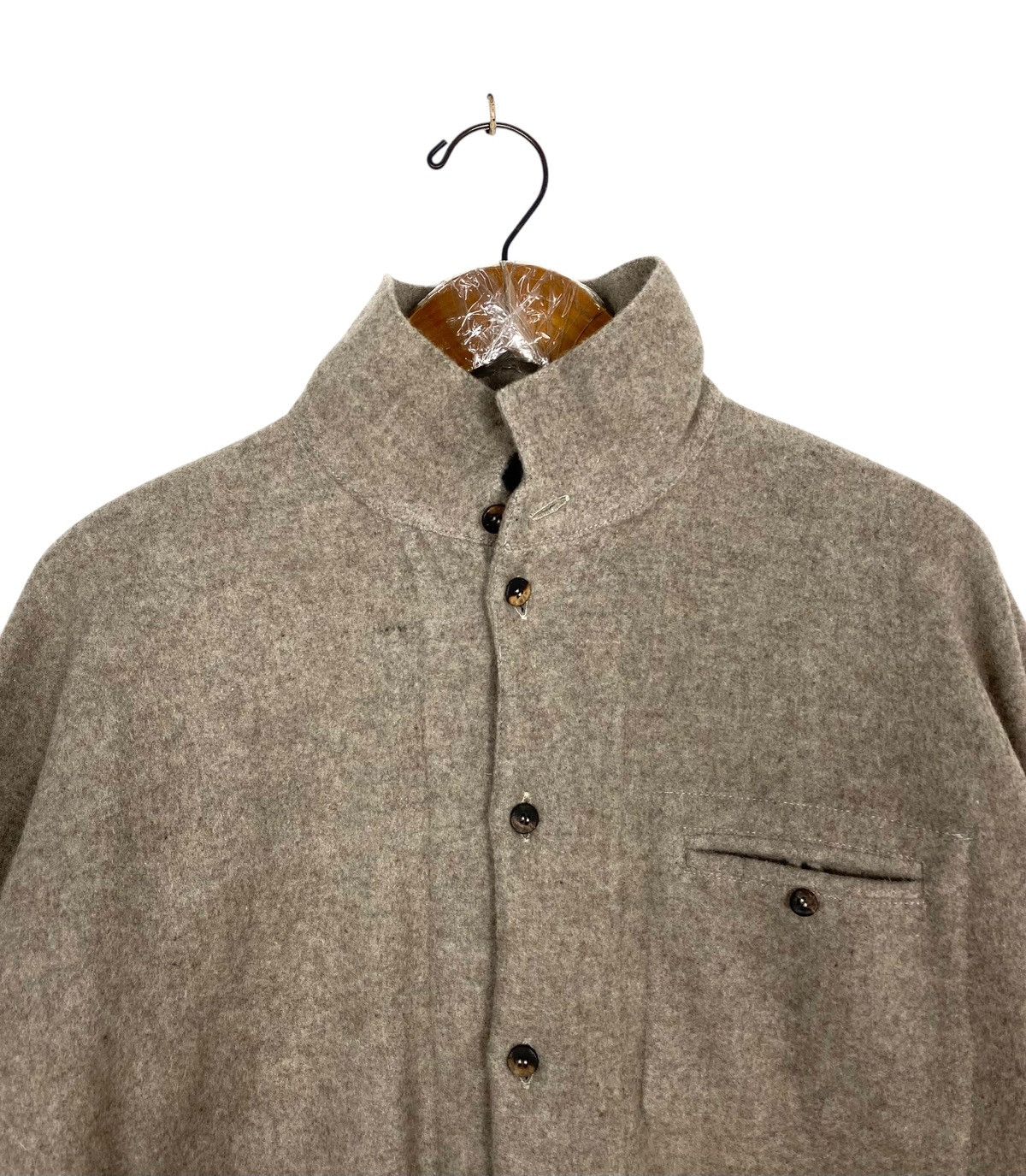 Japanese Brand Rare‼️ Particular Japan Wool Shirt Made in Japan Size US M / EU 48-50 / 2 - 4 Thumbnail