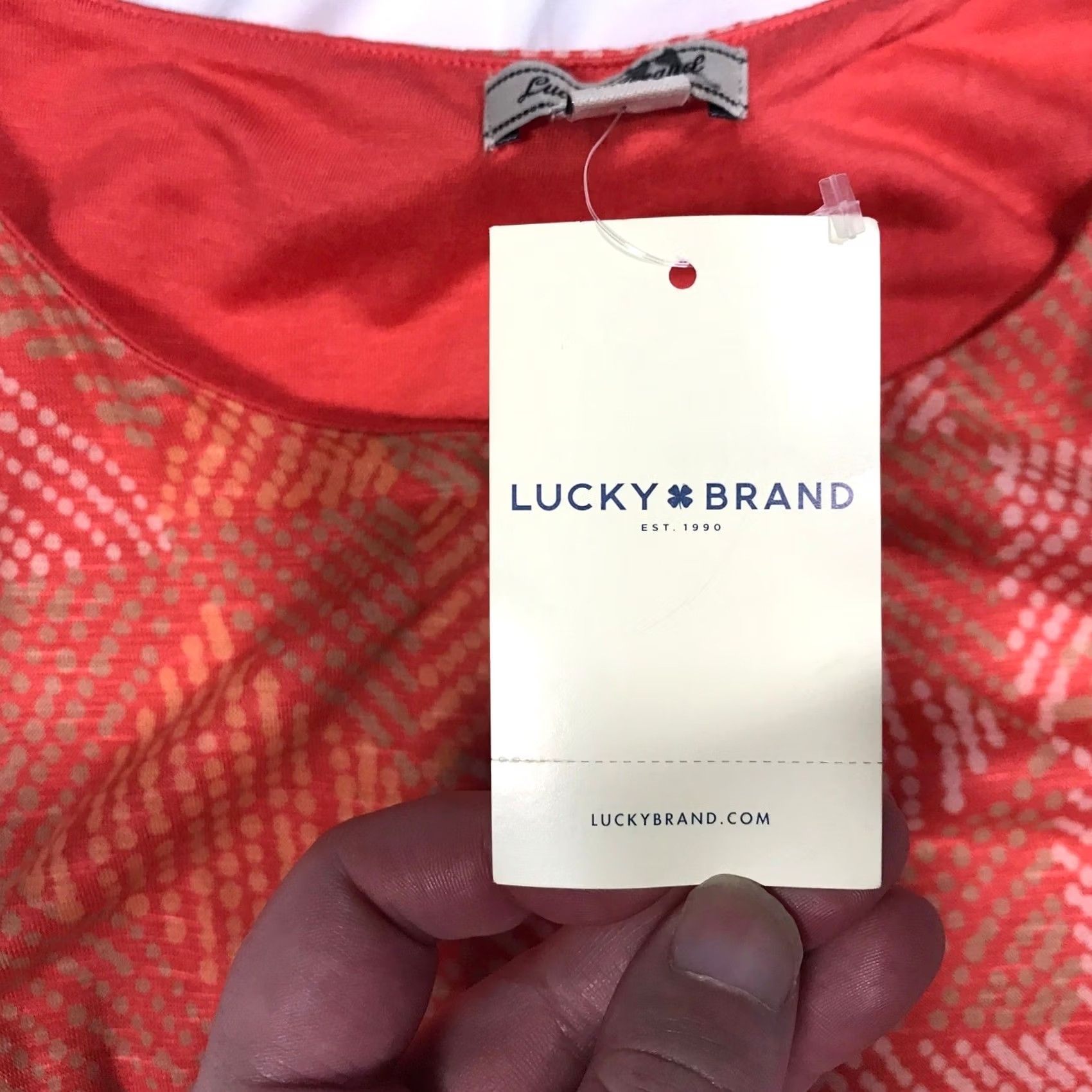 Lucky Brand Lucky Brand Coral Geometric Diamond Print Sleeveless Maxi Dress Large Size L / US 10 / IT 46 - 5 Thumbnail