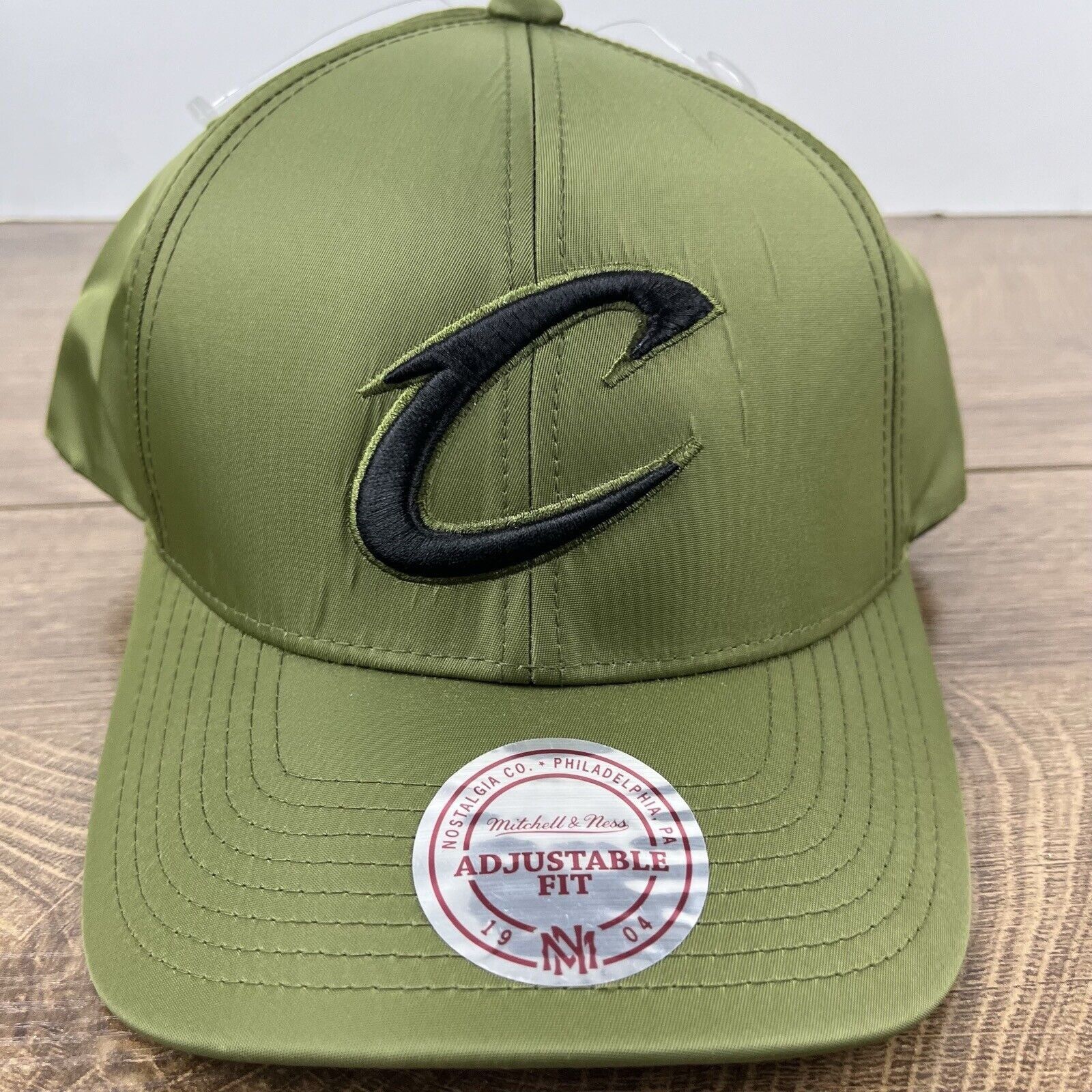 Mitchell & Ness Cleveland Cavaliers Snapback Hat Green Adjustable Green Mitc Size ONE SIZE - 6 Thumbnail