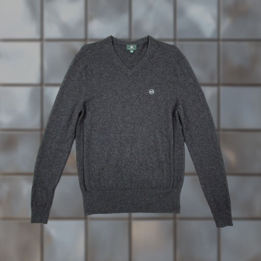 Vintage VINTAGE AG Adriano Goldschmied Sweater Men's Small Gray Wool Cashmere Crewneck Pullover Knit Fall Winter Mens Size US S / EU 44-46 / 1 - 1 Thumbnail