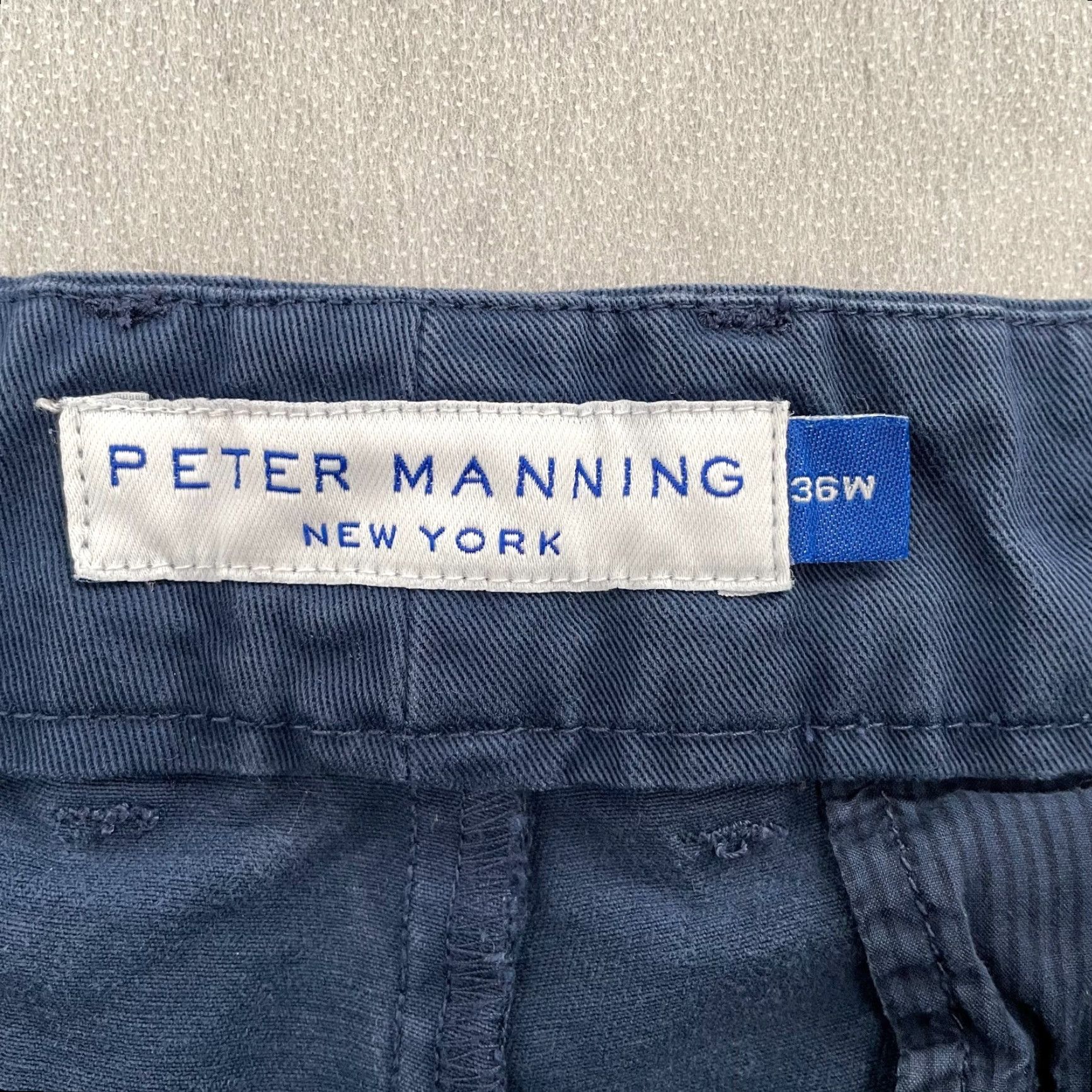 Vintage VINTAGE Peter Manning Shorts Mens 36 Cotton Blue Casual Preppy Chino Decks Size US 36 / EU 52 - 3 Thumbnail