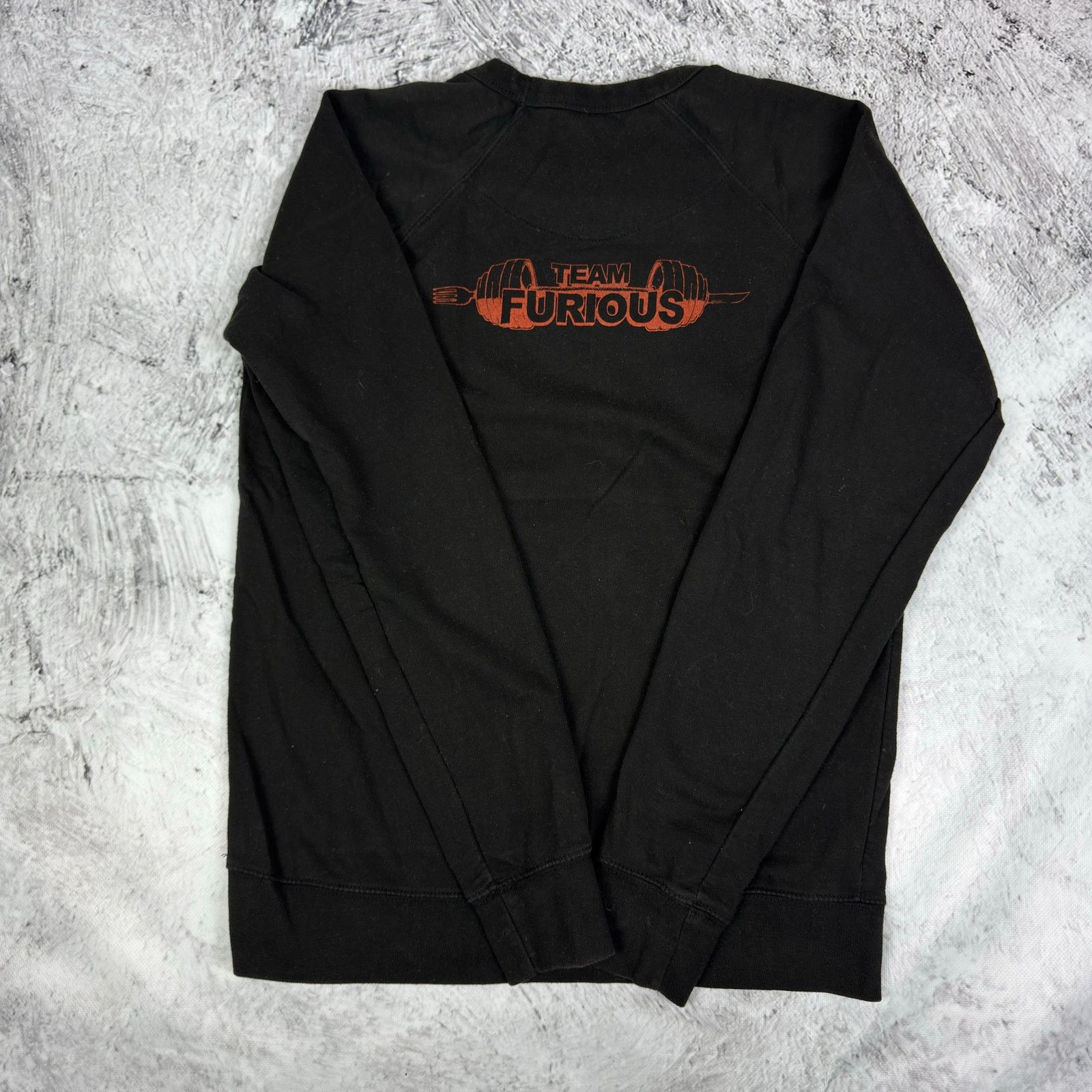 Anime Delta Fleece Men's Black Orange Goku Gains Crewneck M Size US M / EU 48-50 / 2 - 9 Thumbnail