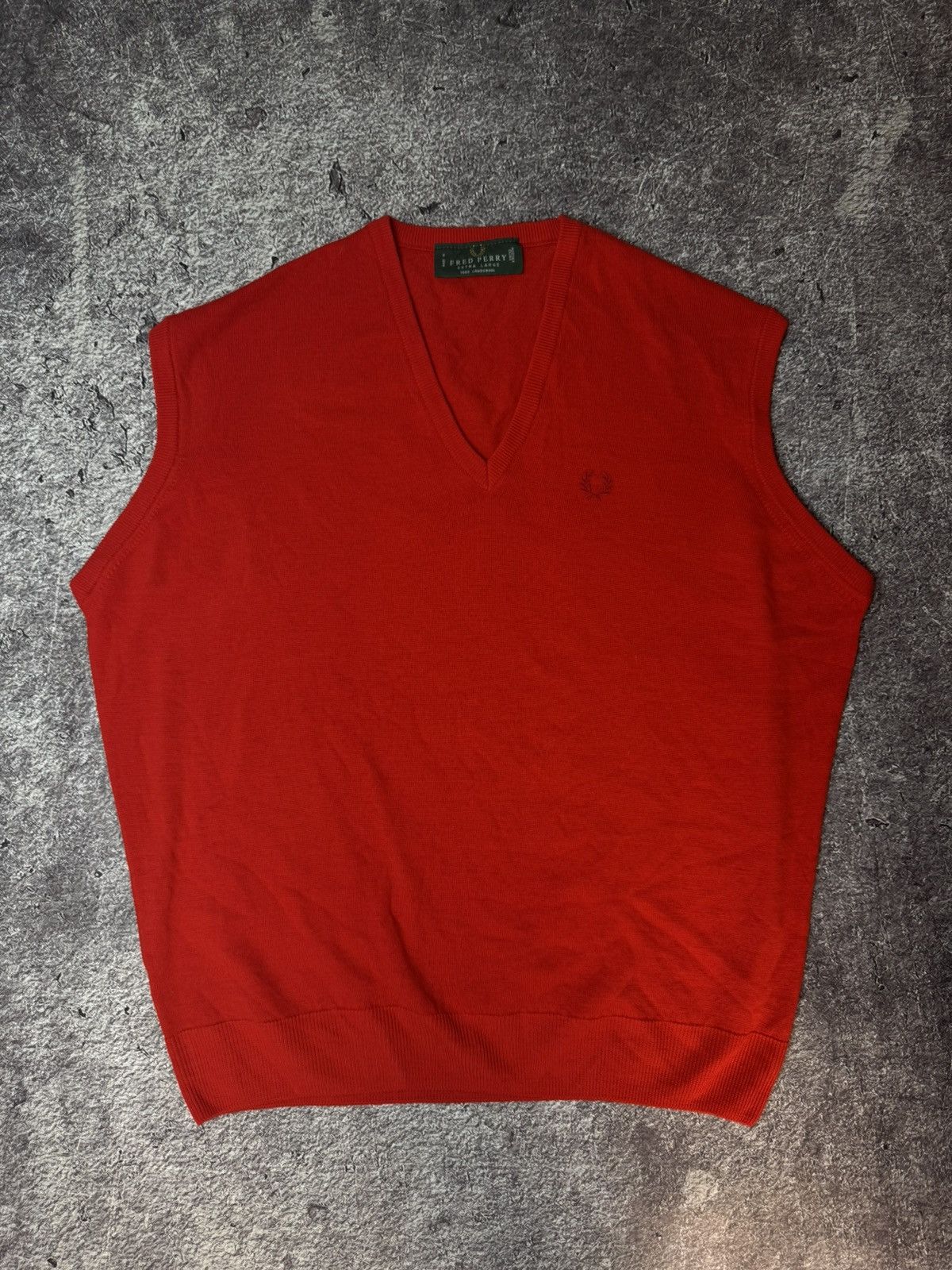 Fred Perry fred perry vintage vest sweater made in england Size US XL / EU 56 / 4 - 2 Thumbnail