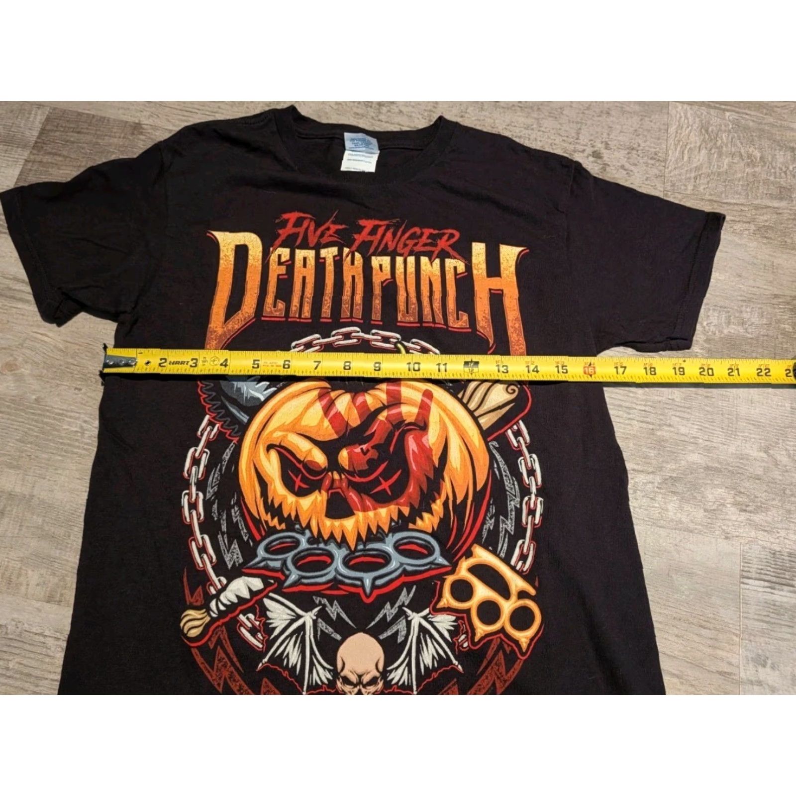 Delta Delta Shirt Unisex Adult Small Black Five Finger Death Punch Got Your Six Halloween Tour Graphic Print Rock Metal Size S / US 4 / IT 40 - 7 Thumbnail