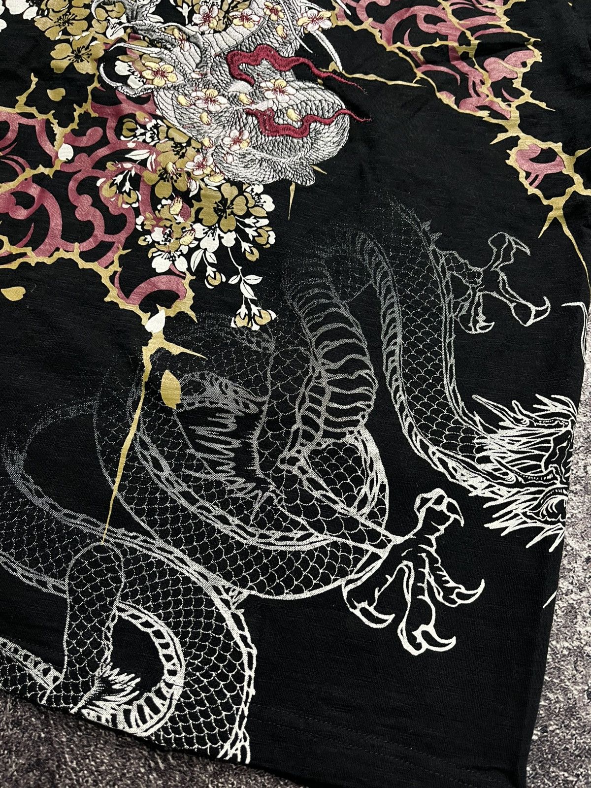 Bullet Noise Bullet Noise Dragon Sukajan Black T-Shirts Size US M / EU 48-50 / 2 - 2 Thumbnail