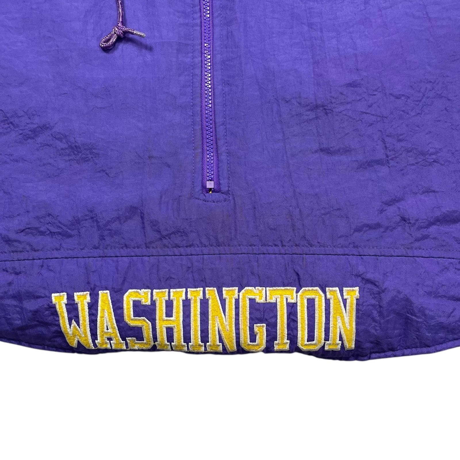 NCAA VTG 90s WASHINGTON HUSKIES STARTER PULLOVER PUFFER JACKET Size US XL / EU 56 / 4 - 7 Thumbnail