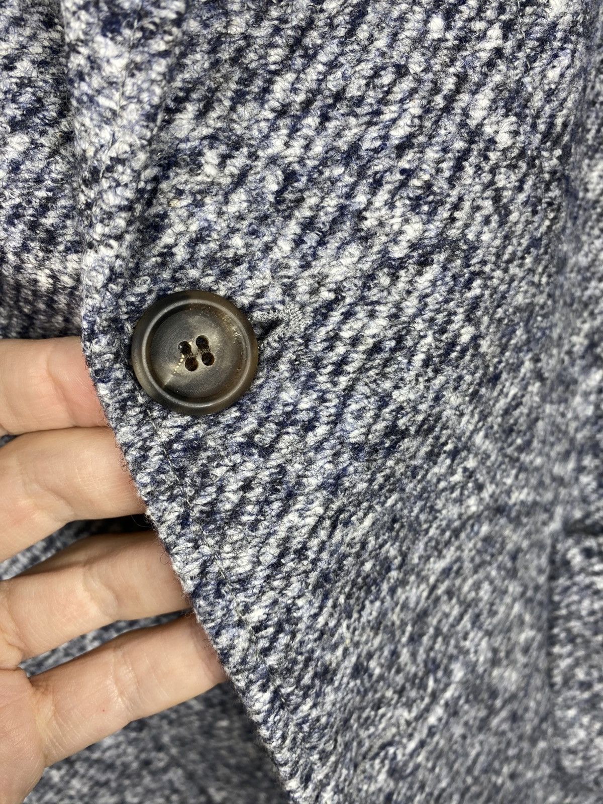 Other Profuomo Unlined Blazer Knit Melange Wool Cotton size 52 Size 42L - 5 Thumbnail
