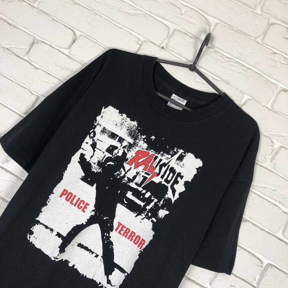 Band Tees × Vintage Rawside Police Terror 90’s hardcore punk vintage tee t shirt Size US XL / EU 56 / 4 - 2 Thumbnail