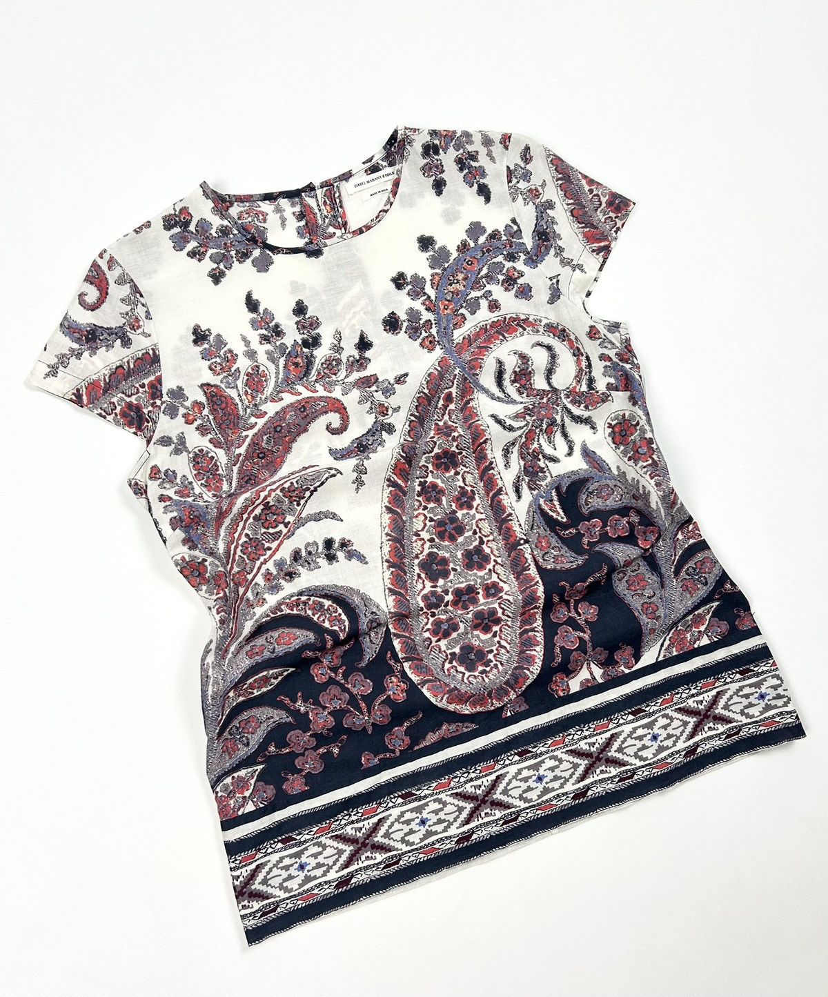 Isabel Marant Etoile Isabel Marant Étoile Tullya Blouse Paisley Cotton Top M Size M / US 6-8 / IT 42-44 - 3 Thumbnail