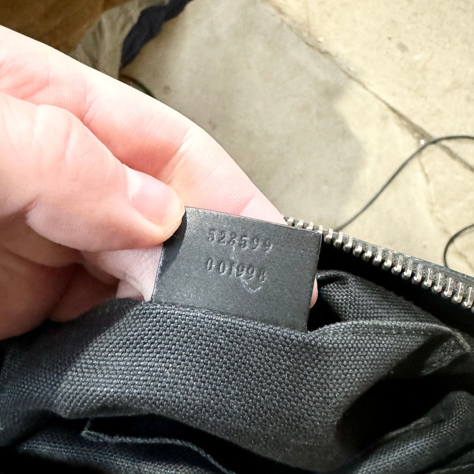 Gucci Gucci GG Supreme Messenger Bag Black/Grey 523599 Authentic Size ONE SIZE - 8 Thumbnail