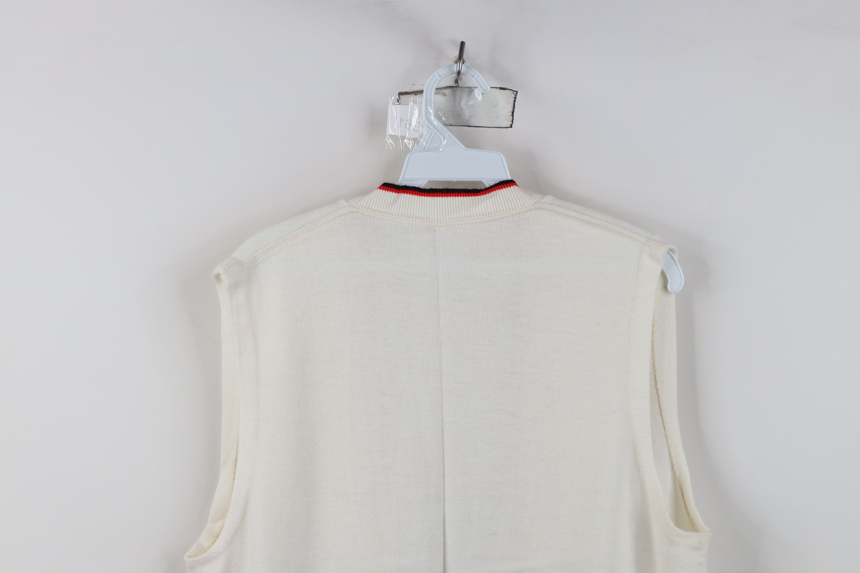 Vintage Vintage 50s Rockabilly Cat Eye Button Soft Knit Sweater Vest Size US M / EU 48-50 / 2 - 12 Thumbnail