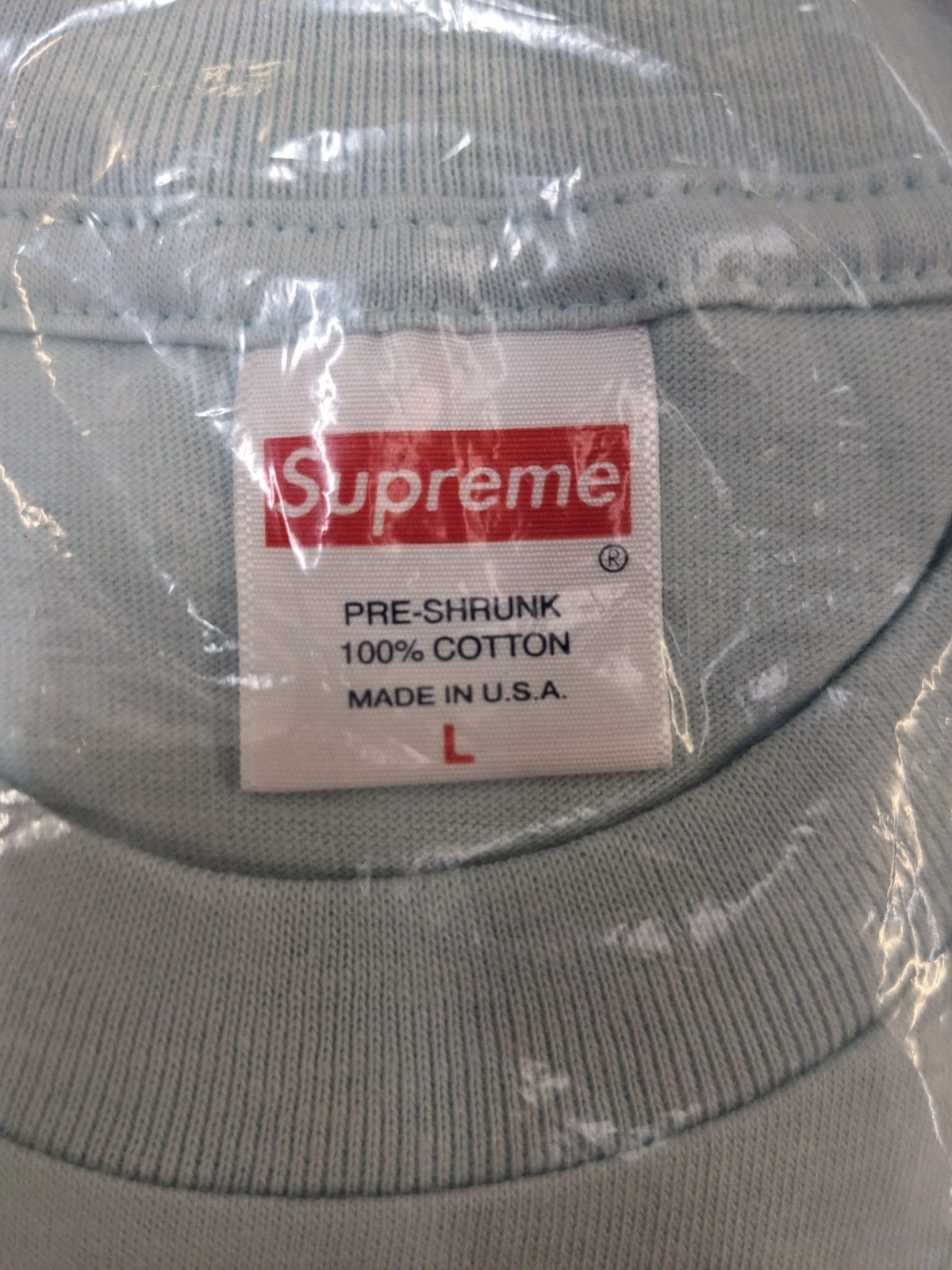 Supreme FW17 SUPREME NAS TEE LIGHT BLUE L LARGE 2017 Size US L / EU 52-54 / 3 - 4 Thumbnail