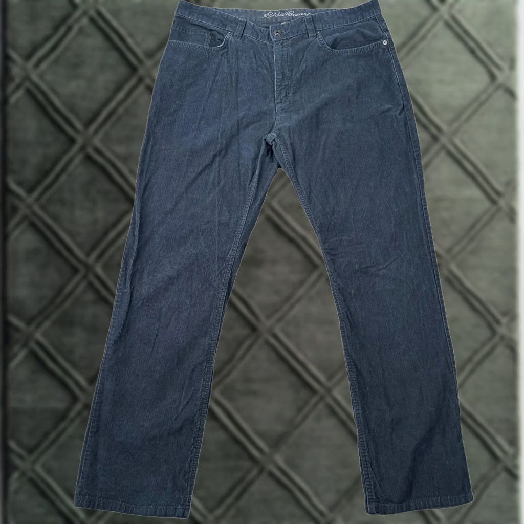 Eddie Bauer Eddie Bauer Pants Mens 38x32 Corduroy Classic Blue Straight 5-Pocket Button Zip Size US 38 / EU 54 - 1 Thumbnail
